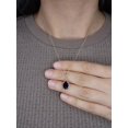 thumbnail image 1 of Collier Saphir Bleu 14K Or, Pendentif Saphir Bleu, Collier Larme, 1 of 6