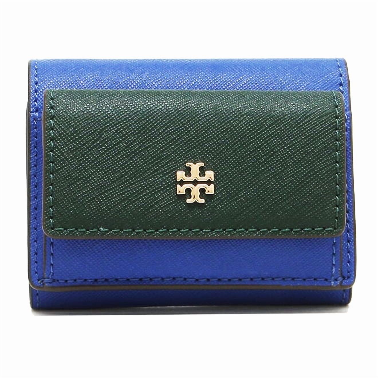 Tory Burch Emerson Saffiano Leather Zip Card Case (Yarrow
