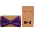 thumbnail image 2 of Fuzhong-Nœud Papillon Pré-Noué Classique Formel pour Hommes Smoking Premium, 2 of 4