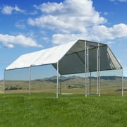 Stark Large 9' x 12' feet Outdoor Walk-in Chicken Coops Hen House Cage Roof Cover with Door Cage