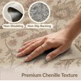 thumbnail image 6 of ODIKA 9'x12' Washable Area Rug Beige Pink Floral Medallion Design Elegant Vintage-Inspired Botanical for Great Room, Indoor Concept, Large Living Low Pile, Flatwoven, 6 of 7