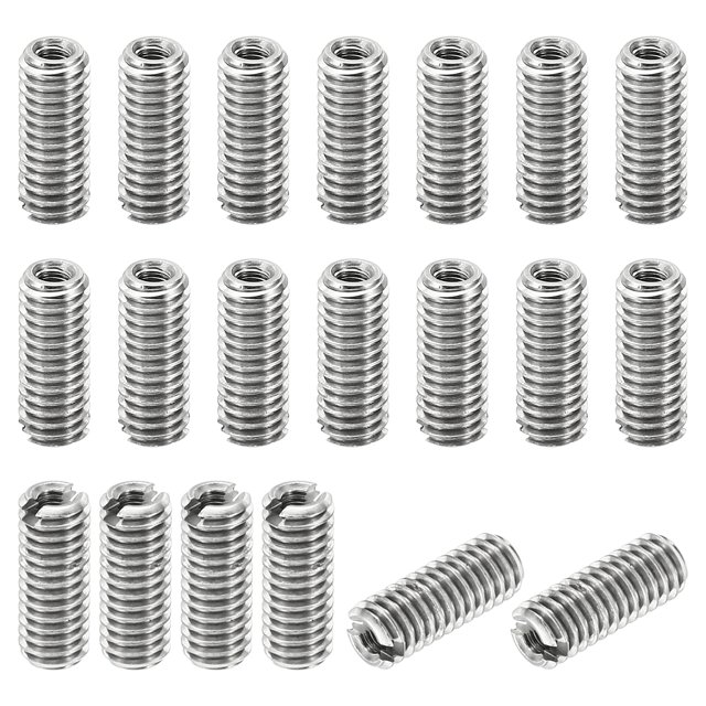 Unique Bargains Thread Adapters Sleeve Reducing Nut 20pcs M4x0.7 Male to M2x0.4 Female Repairing Insert Nut 10mm