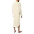 thumbnail image 2 of xiaxaixu Men's Spring Autumn Arab Shirt Solid Color Long Sleeve Button Down Long Gown Thobe Robe, 2 of 7