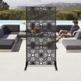 thumbnail image 3 of Wildnix Durable Patio Privacy Screen, Galvanized Steel, Removable Panels, Adjustable Height, Multi-functional for Outdoor Privacy and Dividing, 3 of 5