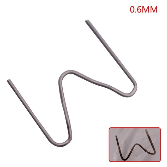100 Pcs 0.6mm Hot Stapler Staples for Car Bumper Plastic Welder Repair Kit
