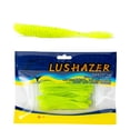 thumbnail image 3 of Floating Leaf Tail Soft Bait Lure for Bass Fishing Realistic Weedless Texas Rig Drop Shot Fishing Saffron, 3 of 4
