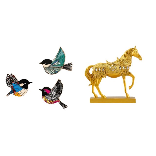 Pájaro colgante de pared, arte de pared de pájaro de madera, decoración de pared de pájaros voladores de madera, textura de resina única, adecuado par