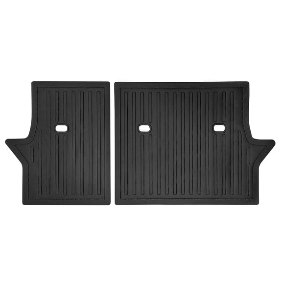 Ikon Motorsports Rear Seat Protector Backrest Cover Compatible With 2019-2024 Toyota RAV4 All Models Black TPE Waterproof Seat Back Liners Mat Pad Interior Accessories 2 Pieces
