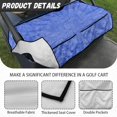 thumbnail image 6 of Whosucclay Blue Tie Dye Pattern Towel Shields, Non-slip Convenient Fold-Away Design Blanket for Most 2 Seats 4-Pocket Storage Golf Cart Seat Cover, 52.36 x 32.28 inch, 6 of 7
