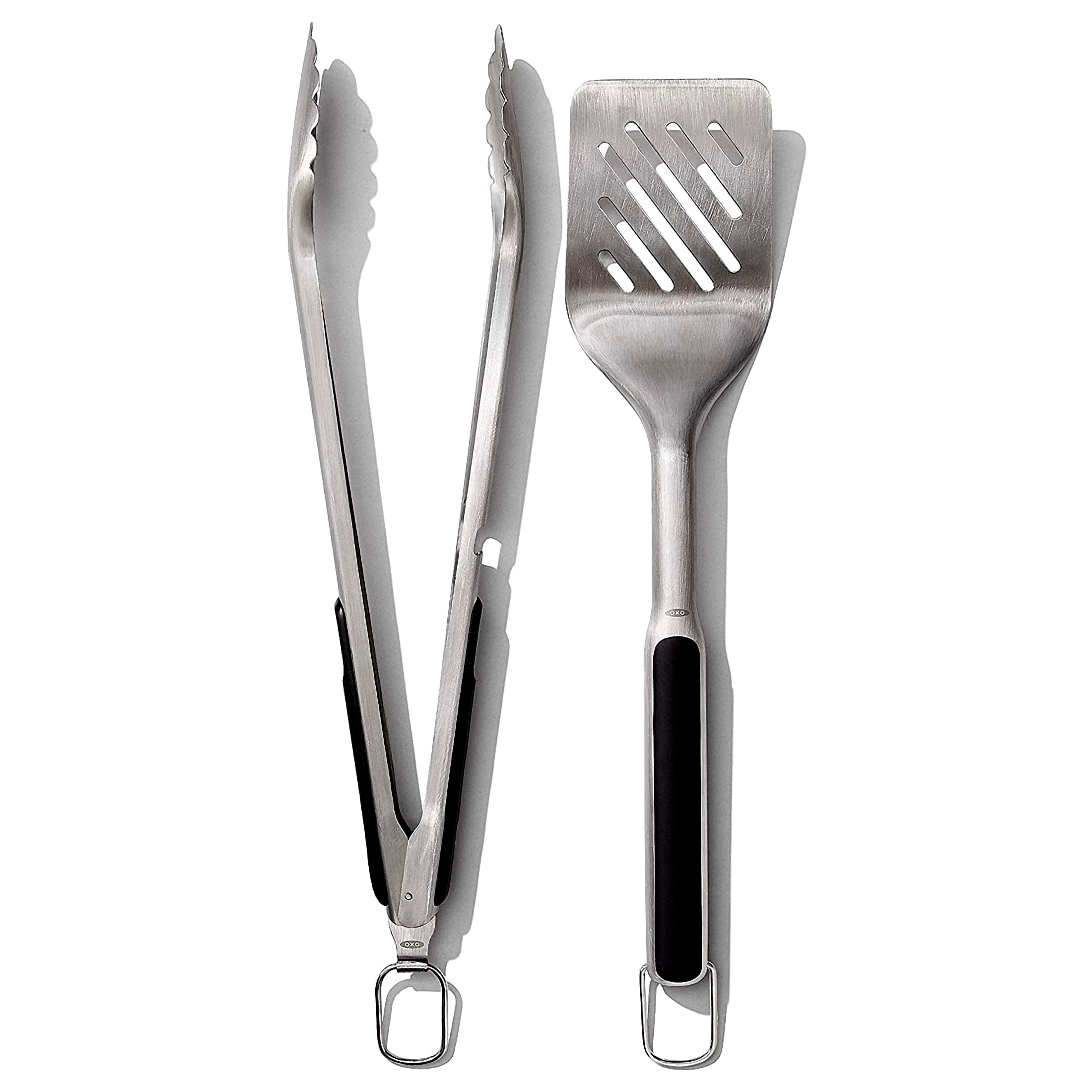 OXO Good Grips Grilling Turner and Tongs Set - Thumbnail 3