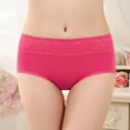 thumbnail image 1 of Rovga Women Panties Panties Anti Side Leakage Cotton Panties Mid Waist Briefs Lace Underwear, 1 of 8