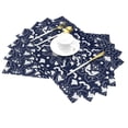 thumbnail image 2 of LNWH Abstract Flower Petal Pattern Placemats, 4 PCS Heat Resistant Washable PVC Table Mats, 18"x12", 2 of 6