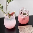 thumbnail image 4 of Tumbler Drinking Glass Cups, 12 Oz Crystal Wine Glasses Drinking Glassware, Bubble Cups for Iced Coffee, Juice, Beverage, Milk, Cocktails, Bubble Tea, 4 of 9