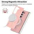 thumbnail image 3 of Magnetic Samsung Galaxy  Z Fold 5 Case [Compatible with MagSafe],Anti-Fingerprint,Anti-Scratch,Ultra Slim Shockproof Luxury Samsung Galaxy  Z Fold 5 Rugged Phone Cover Case,Pink, 3 of 13