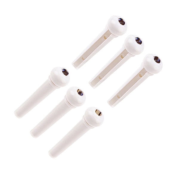 Eigraketly 6pcs Guitar Bridge String End Guitars Plastic Color Spare Nuts Part Nails Solid Music Peg Instrument Replacing Saddle Parts Type3 NO3 Eigraketly OD023202-00