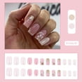 thumbnail image 4 of Uñas Postizas PEPFTG Flores Presionadas Medianas Cuadradas 24 Piezas, 4 of 7