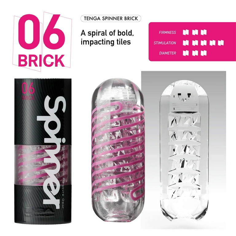 Tenga Spinner 06 Brick Reusable Spinning Masturbator for Him