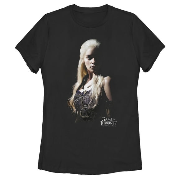 Women's Game of Thrones Daenerys in Shadows  Graphic Tee Black Large