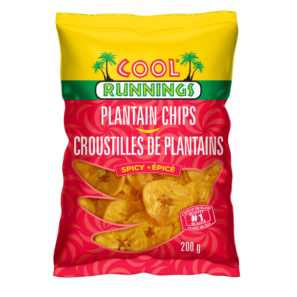 Plantain Chips - Spicy, Plantains, Modified Palm Oil, Salt, Spices, 200g