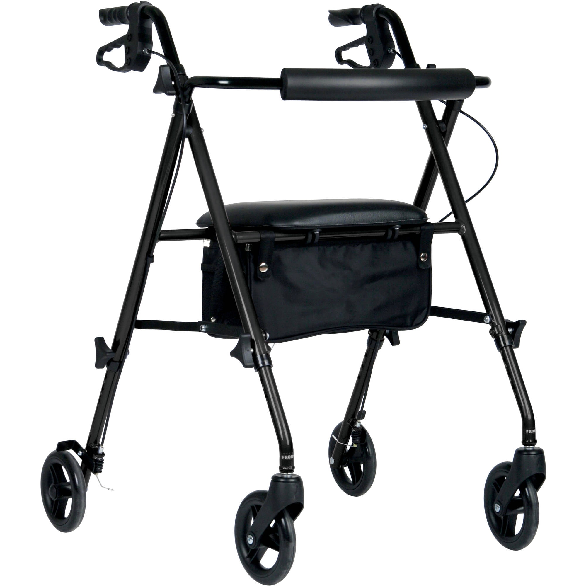 Medline Ultra Lightweight Rollator, Black