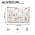 thumbnail image 3 of Kdxio Fall Rabbit Makeup Bag Toiletry Bag Canvas Makeup Bags Zipper Cosmetic Pouch Travel Cosmetic Pouch for Women Gifts, 3 of 7