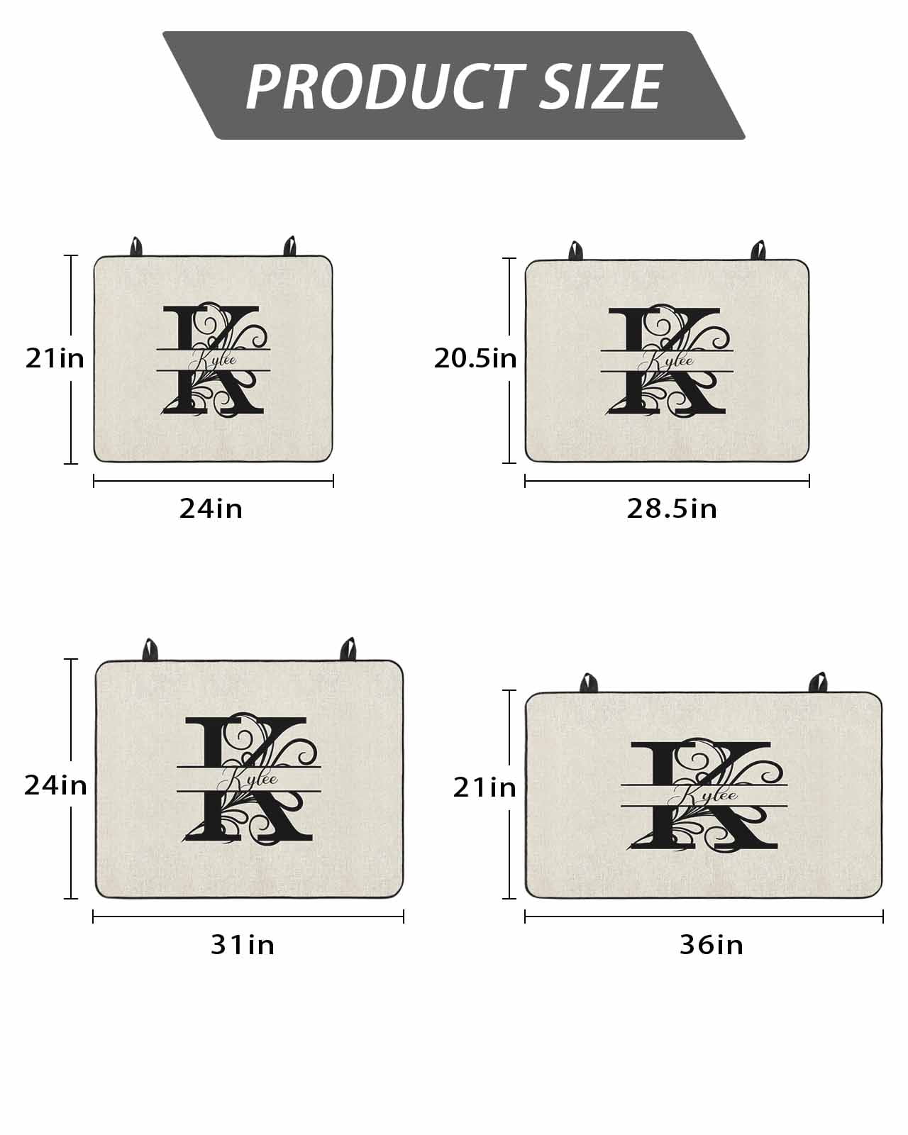 Stove Top Covers for Electric Stove, Letter K Glass Stovetop Cover Protector, Monogram Words Induction Cooktop Protector Oven Mat for Kitchen Countertop 24"x21"