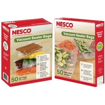 NESCO Pre-Cut Vacuum Seal Bags, 100ct Multi-Size (50 Quart   50 Gallon), Extra Thick & BPA-Free, Vacuum Pack Sealer Bags for Sous Vide Cooking, Meal Prep & Long Term Freezer Storage