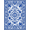 Blue White, Pattern 5, variant on ODIKA 8'x10' Washable Area Rug Pagoda Bird Motifs Porcelain Scrolling Vine Chinoiserie Toile Refined Structured for Dining Room, Large Office, Lounge, Non-Slip Chair-Friendly Mat
