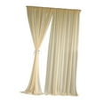 thumbnail image 3 of 2 Pieces Background Drapes Photo Curtain Window Decor Wrinkle Free with Rod Pockets for Stage Engagement, 3 of 9