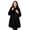 Black, variant on Roaman's Women's Plus Size Mid-Length Luxe Faux Fur Coat