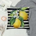 thumbnail image 2 of HENGT Lemon Pillow Covers Spring Summer Farmhouse Lemon Throw Pillow Case, Black and White Stripe Buffalo Plaid Truck Decorative Pillow Covers for Living Room, Bedroom, Couch, Car, 2 of 5
