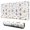 Cute Cat and Cloud White Pattern, variant on Gray Cat and Doodle Pink Pattern Extended Large Mouse Pad, Large Mouse Mat with Non Slip Base & Stitched Edges, Eco-Friendly Gifts for Office Work Gaming,35.4"x15.7"