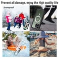 thumbnail image 6 of Magnetic Case for iPhone 13 Pro Max Waterproof Case Support Charging 360 Full Body Cover Built-in Screen Protector (6.7" Black), 6 of 14