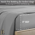 thumbnail image 3 of PRATYUX RV Short Queen 6-PC Sheet Set 700-TC 100% Egyptian Cotton, 12" Deep Pockets - Light Grey, 3 of 7