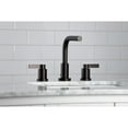 thumbnail image 3 of Kingston Brass KB962FL Widespread Bathroom Faucet, Polished Brass, 3 of 5