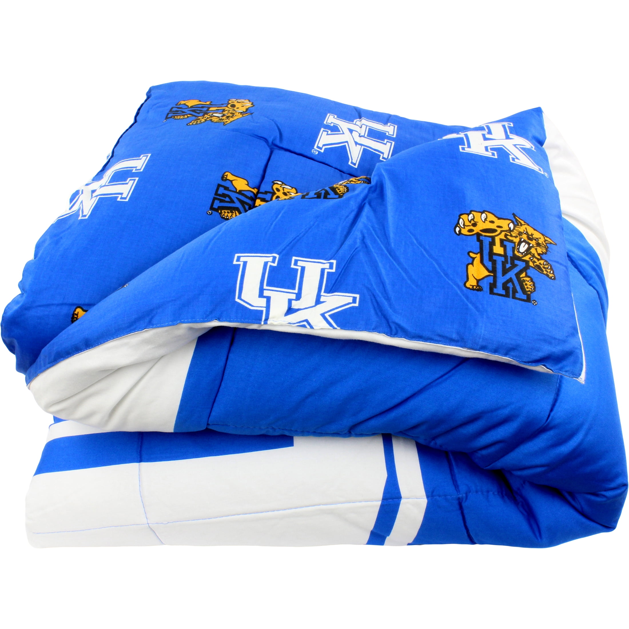 Kentucky Wildcats 2 Pc Reversible Cotton Comforter Set, 1 Comforter, 1 Sham, Twin