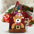 thumbnail image 4 of Gnmfd Christmas Holiday Candy Gift Bag with Santa Snowman Reindeer Design, Large Capacity Drawstring Tote for Treats, Cookies, Chocolates, Party Favors, Reusable Christmas Party Decor, 4 of 6