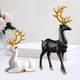 thumbnail image 4 of 1 par Rendier Standbeelden Beeldje Herten Minnaar Art Elanden Paar Standbeeld Negro + Blanco, 4 of 9