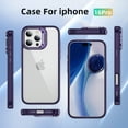 thumbnail image 7 of Xhy iPhone 16 Pro Case with Screen and Lens Protector Heavy Duty Protection Clear Case for lPhone 16 Pro 6.3 inch 2024 Phone - Deep Purple, 7 of 7
