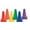 Multicolors, variant on Champion Sports High Visibility Flexible Vinyl Cone for Athletics and Social Distancing, Orange, 6 Inch