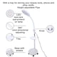 thumbnail image 5 of Lámpara De Aumento De Luz Fría LED Lupa 8X Altura Ajustable Ajuste Direccional De 360 ​​​​​​ Soporte Flexible Salón Tatuaje Belleza Luz ABS Metales Con Bandeja Y Ruedas, 5 of 7