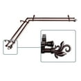thumbnail image 2 of Giles 13/16 inch Double Corner Window Curtain Rod 66-120" - Cocoa, 2 of 3