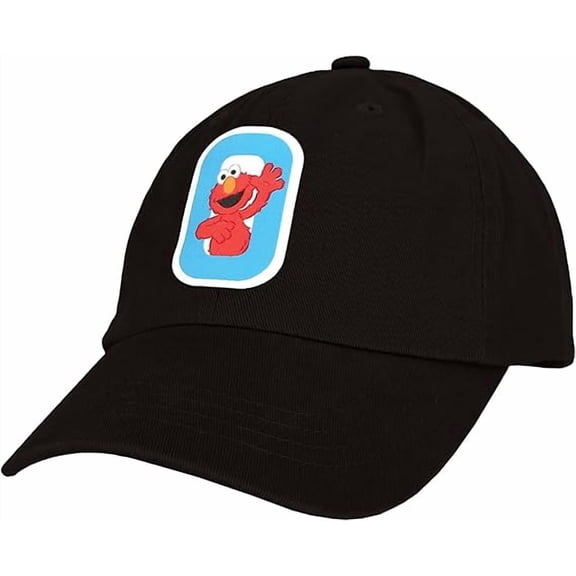 Sesame Street Elmo & Abby Kids Toddler Cap with Initial, Toddler Boys Hat, Youth Girl Baseball Cap, Cute Toddler Baseball Cap
