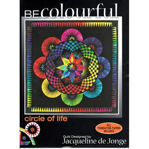 Circle of Life Quilt Pattern by Jacqueline De Jonge of Becolourful
