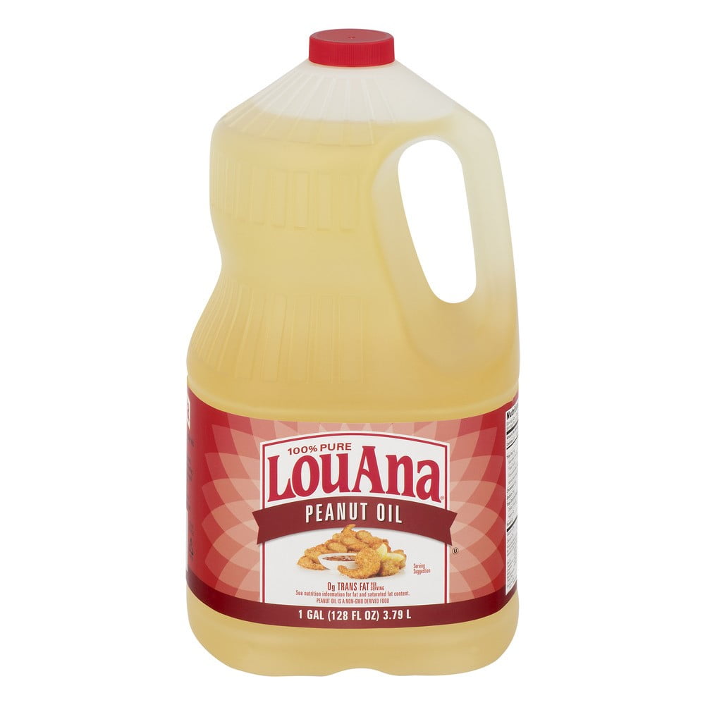 LouAna Pure Peanut Oil for High-Heat Cooking, 128 fl oz