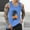 Blue, variant on KeShDi Summer Mens Workout Tank Tops Hawaiian Shirts Men's Tank Colorless Gradient Printing Round Neck Thin Strap Leakage Back Regular Casual Sports Tank Blouses White 4X