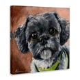 thumbnail image 3 of Stupell Industries Black Shih Tzu Dog Portrait Animals & Insects Painting Gallery Wrapped Canvas Print Wall Art, 3 of 5