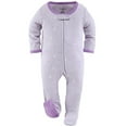 thumbnail image 5 of The Peanutshell Baby Sleep n Play Footed Pajamas for Boys or Girls, Purple Woodland, 3 Pack, Newborn to 9 Months, 5 of 8