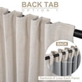 thumbnail image 3 of Cortinas 100% opacas de lino para puertas correderas, 100 x 213 cm, 3 of 7