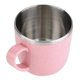 thumbnail image 3 of Stainless Steel Tumbler with Wheat Straw for Water, Coffee, Juice, Milk (Pink), 3 of 4